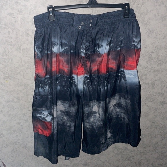 NBN Gear 5XL Red Beach Swim Trunks (Missing String/ Snap Closure intact) - Picture 2 of 8